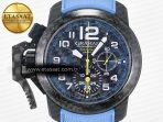 Chronofighter Superlight JKF 1:1 Best Edition on Blue Rubber Strap A7750 - Görsel 4