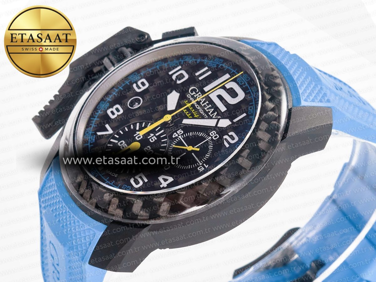 Chronofighter Superlight JKF 1:1 Best Edition on Blue Rubber Strap A7750 - Görsel 6