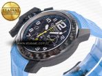 Chronofighter Superlight JKF 1:1 Best Edition on Blue Rubber Strap A7750 - Görsel 6