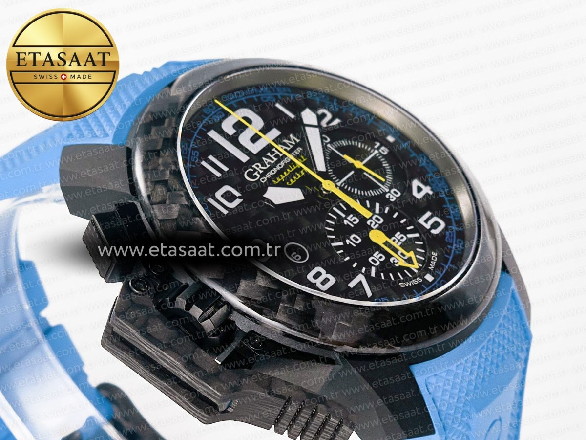 Chronofighter Superlight JKF 1:1 Best Edition on Blue Rubber Strap A7750 - Görsel 7