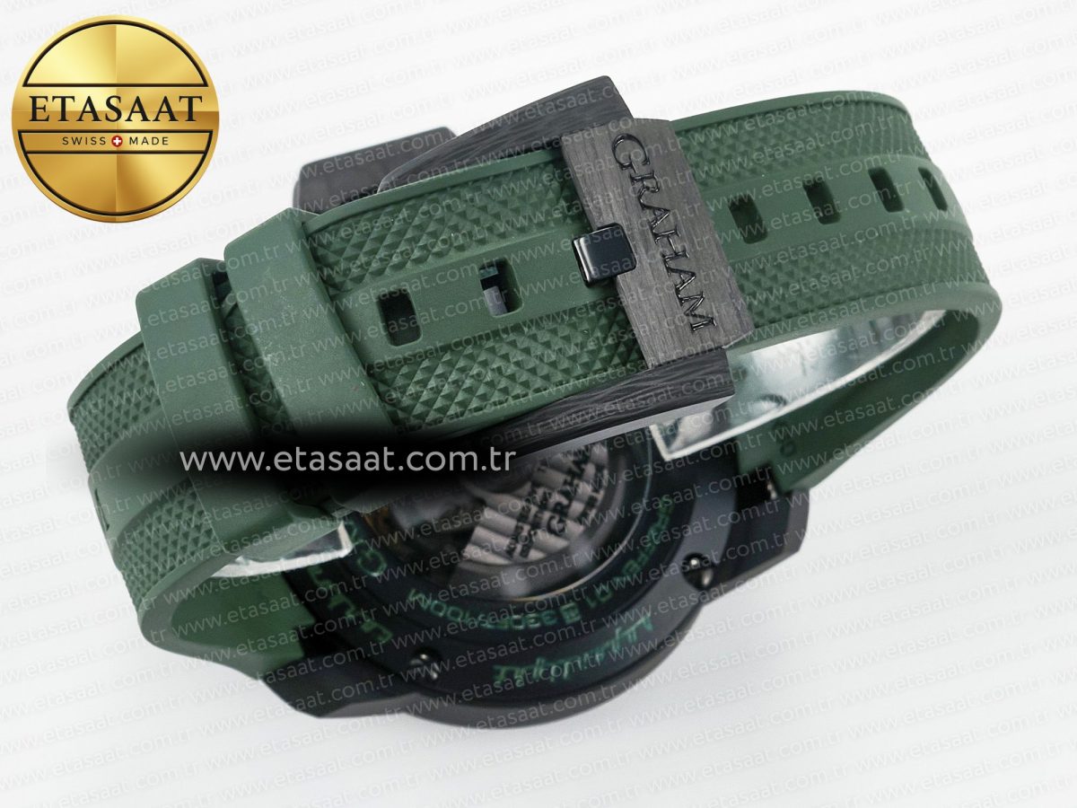 Chronofighter Superlight JKF 1:1 Best Edition on Green Rubber Strap A7750 - Görsel 17