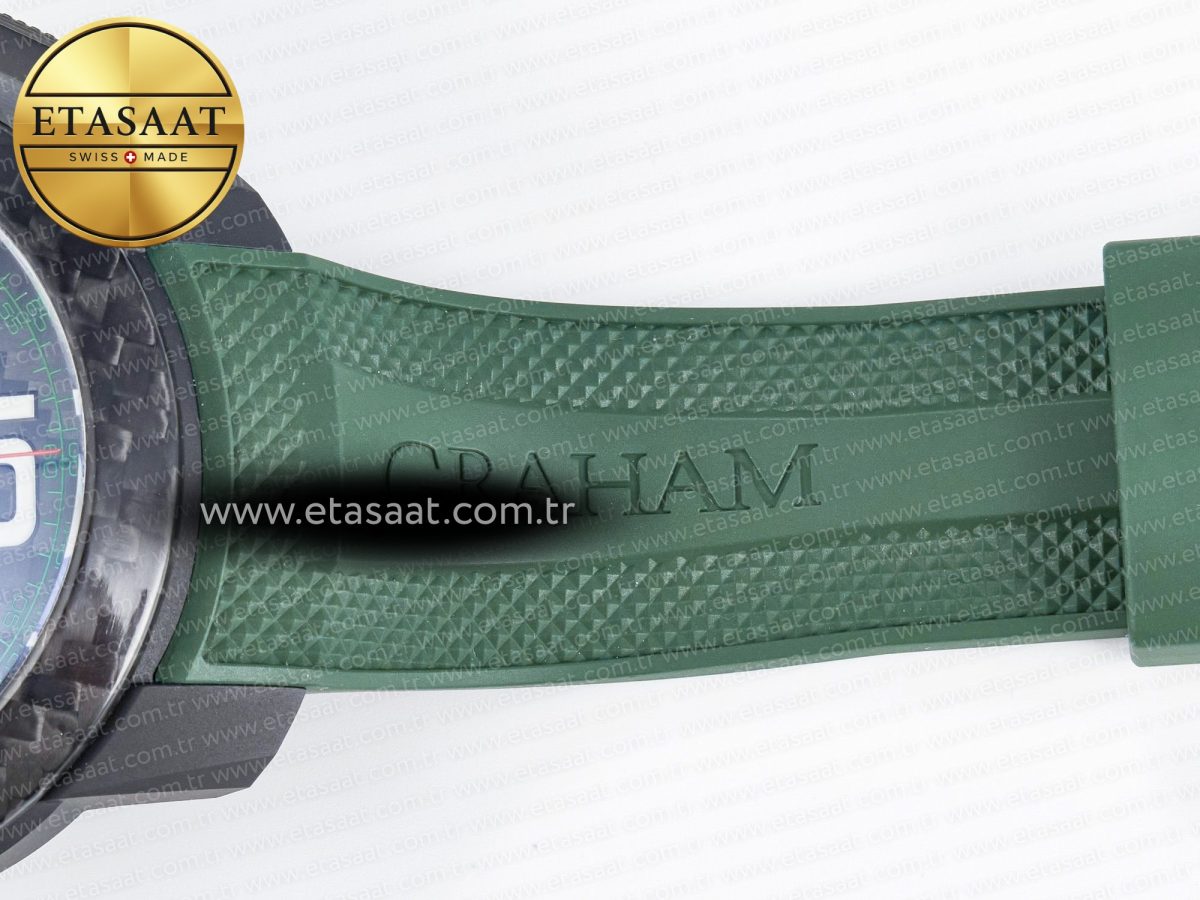 Chronofighter Superlight JKF 1:1 Best Edition on Green Rubber Strap A7750 - Görsel 25