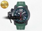Chronofighter Superlight JKF 1:1 Best Edition on Green Rubber Strap A7750 - Görsel 3