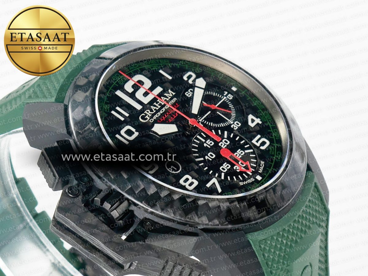 Chronofighter Superlight JKF 1:1 Best Edition on Green Rubber Strap A7750 - Görsel 7