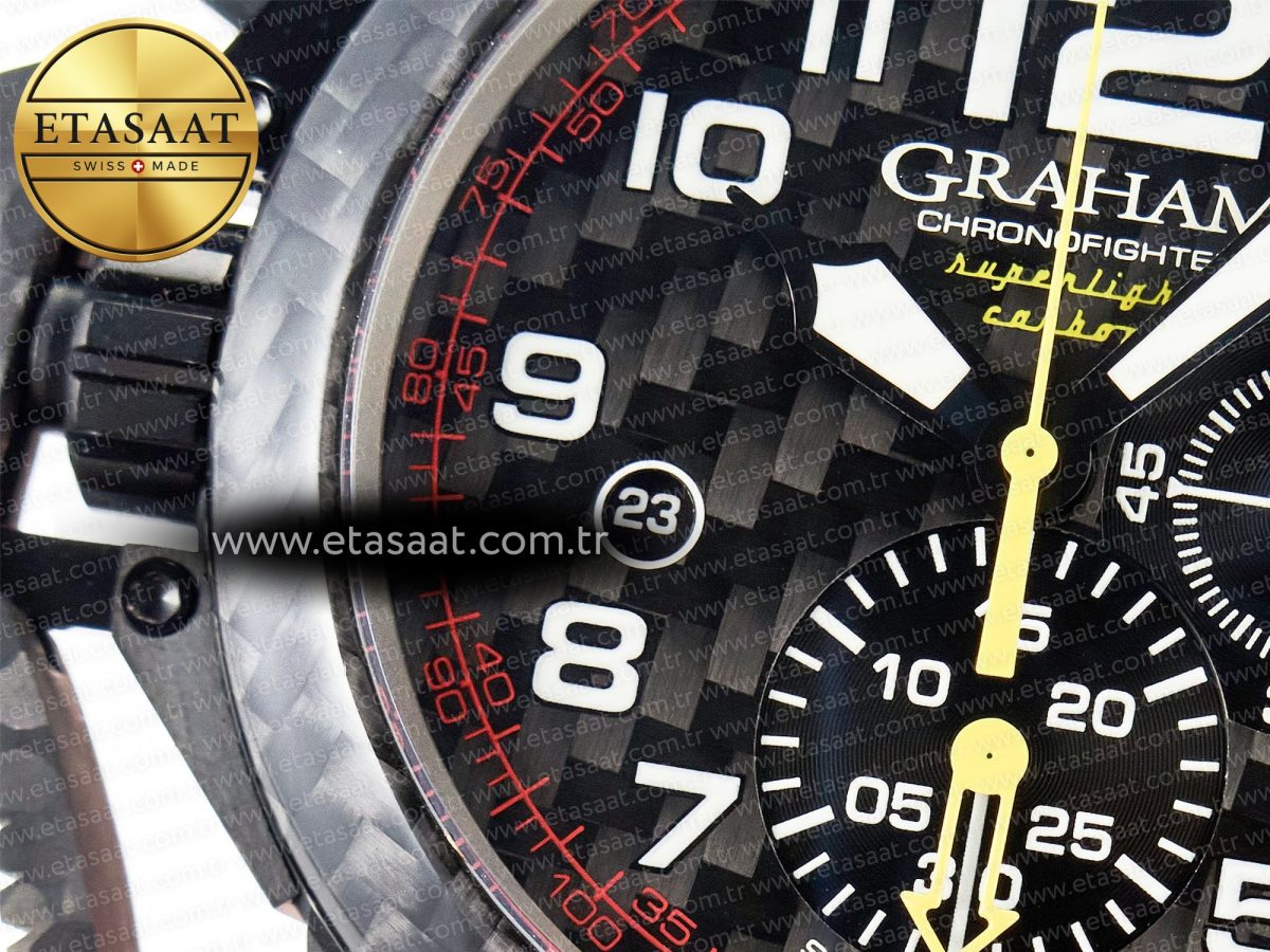 Chronofighter Superlight JKF 1:1 Best Edition on Orange Rubber Strap A7750 - Görsel 10