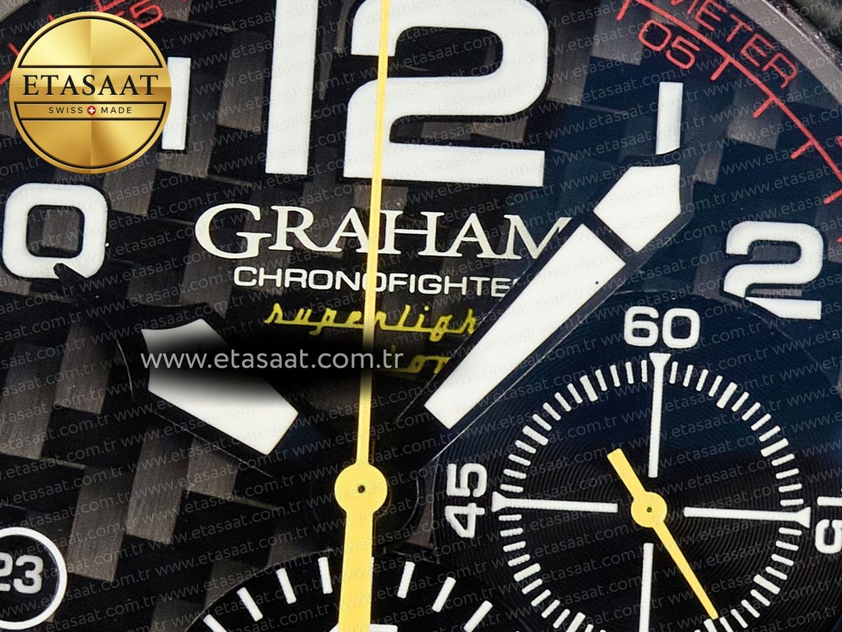 Chronofighter Superlight JKF 1:1 Best Edition on Orange Rubber Strap A7750 - Görsel 12