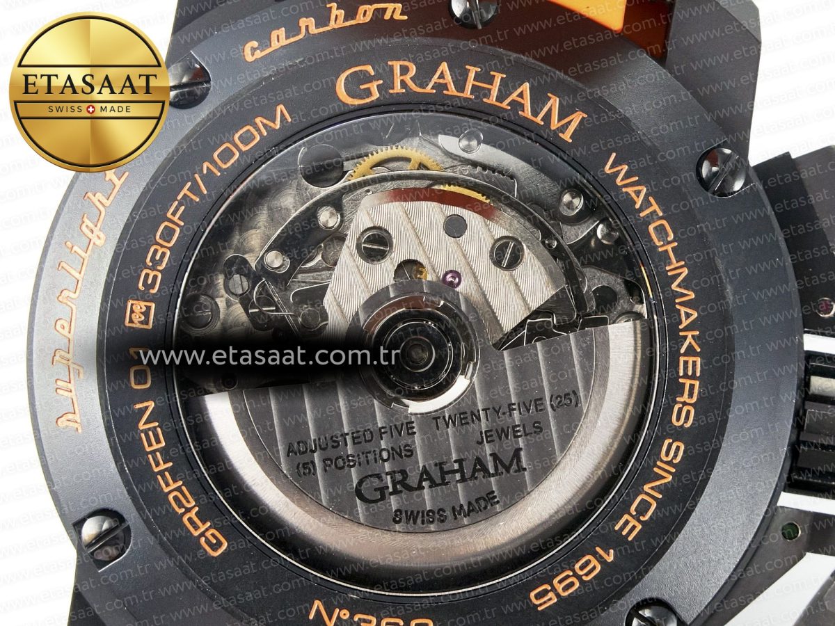 Chronofighter Superlight JKF 1:1 Best Edition on Orange Rubber Strap A7750 - Görsel 19
