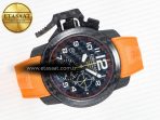 Chronofighter Superlight JKF 1:1 Best Edition on Orange Rubber Strap A7750 - Görsel 8