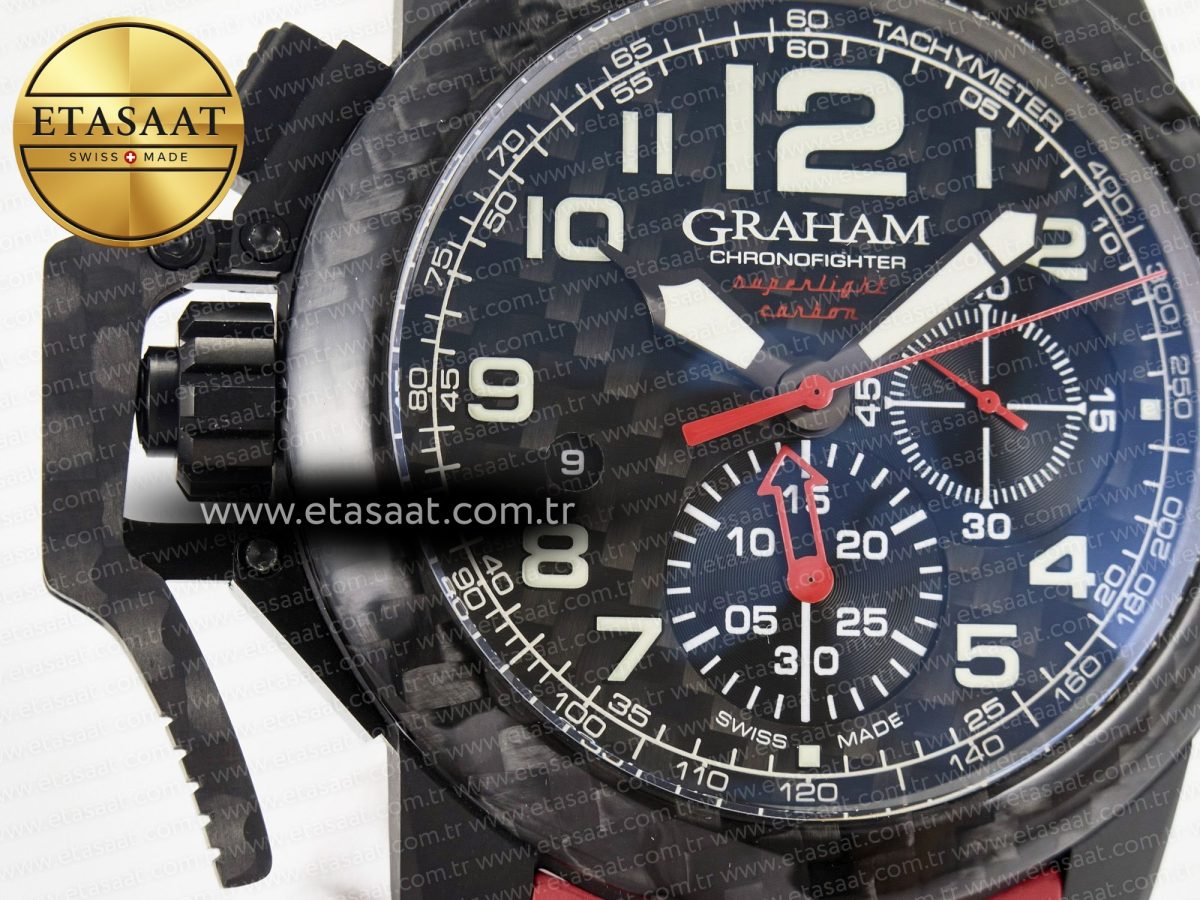 Chronofighter Superlight JKF 1:1 Best Edition on Red Rubber Strap A7750 - Görsel 11