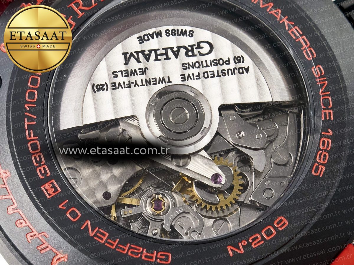 Chronofighter Superlight JKF 1:1 Best Edition on Red Rubber Strap A7750 - Görsel 20