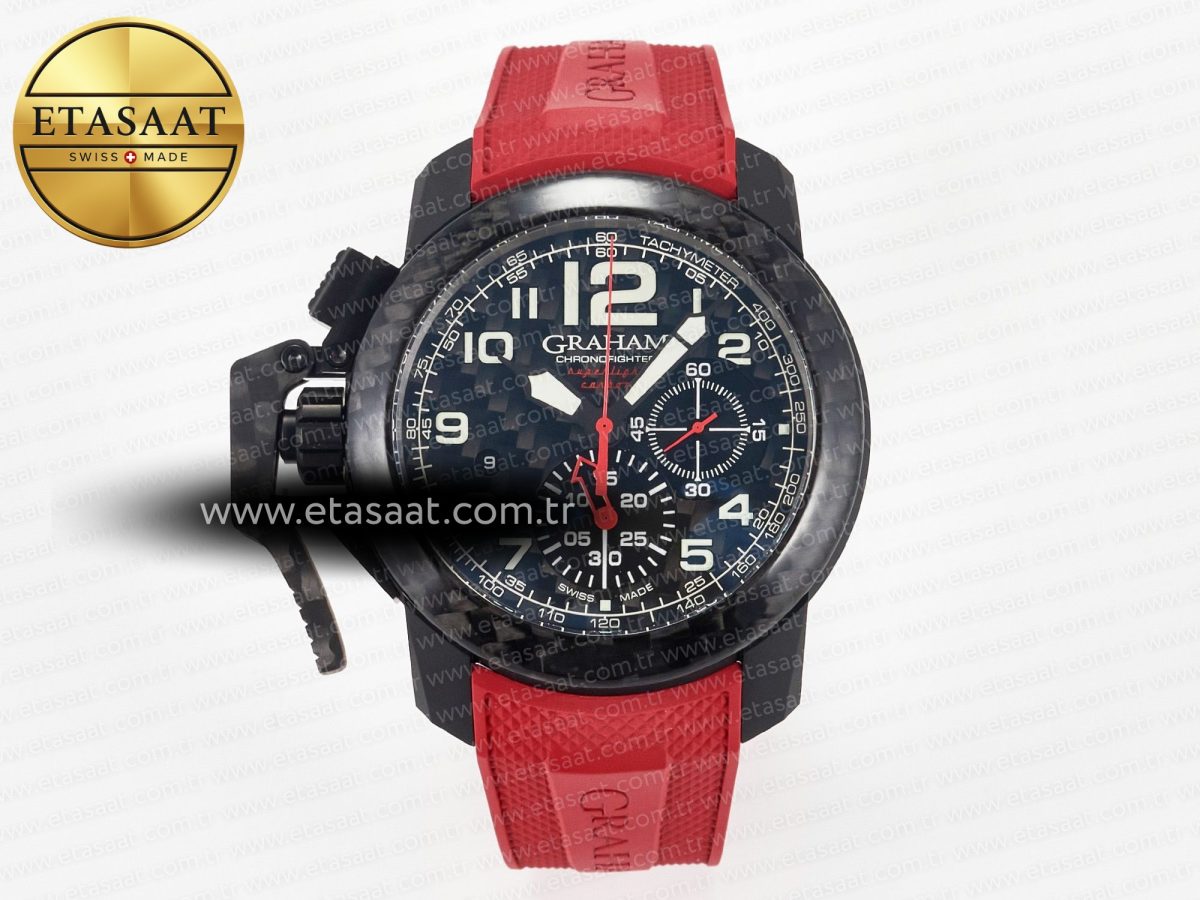 Chronofighter Superlight JKF 1:1 Best Edition on Red Rubber Strap A7750 - Görsel 3