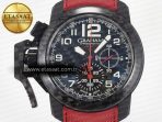 Chronofighter Superlight JKF 1:1 Best Edition on Red Rubber Strap A7750 - Görsel 4