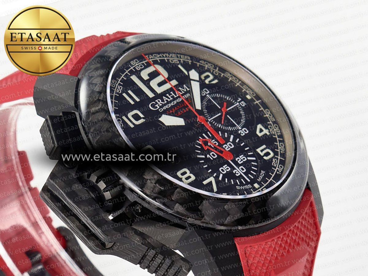 Chronofighter Superlight JKF 1:1 Best Edition on Red Rubber Strap A7750 - Görsel 7
