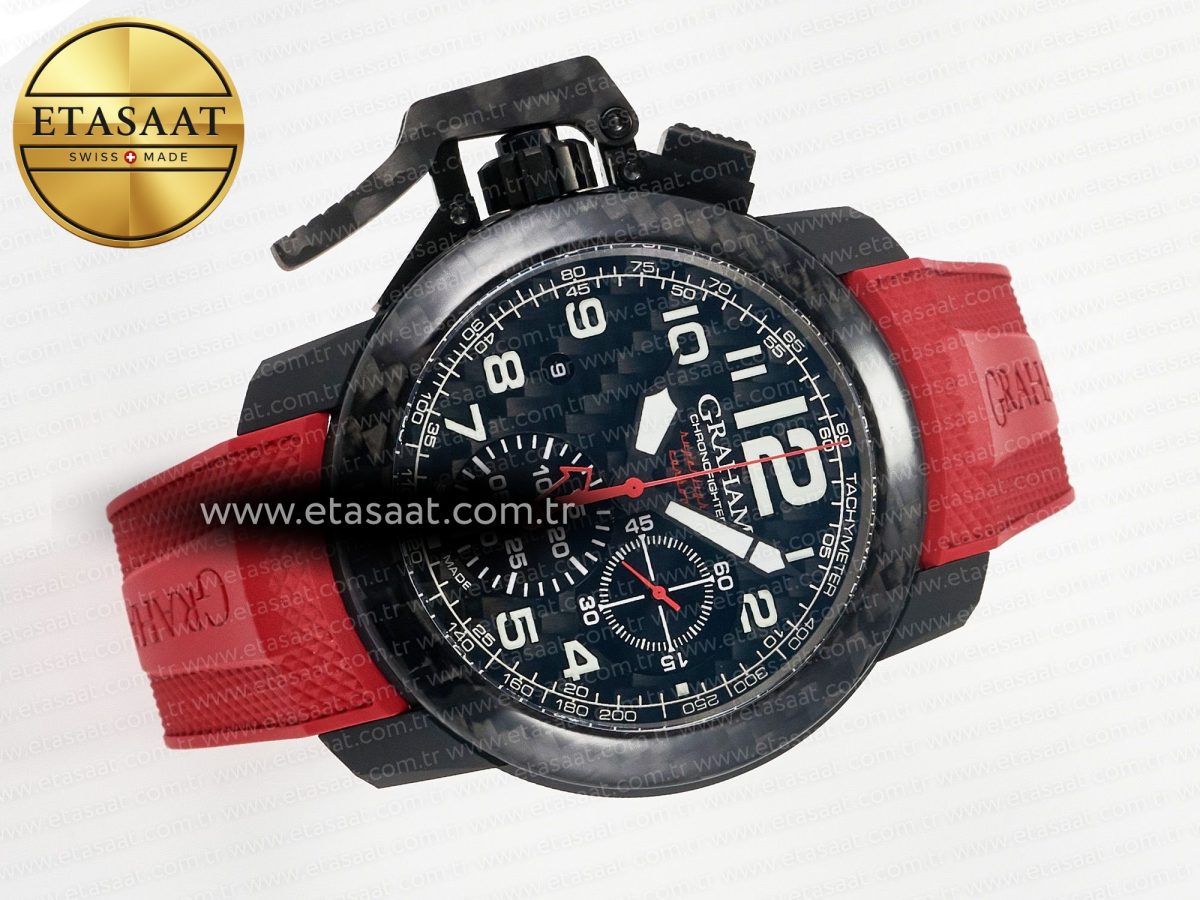 Chronofighter Superlight JKF 1:1 Best Edition on Red Rubber Strap A7750 - Görsel 8