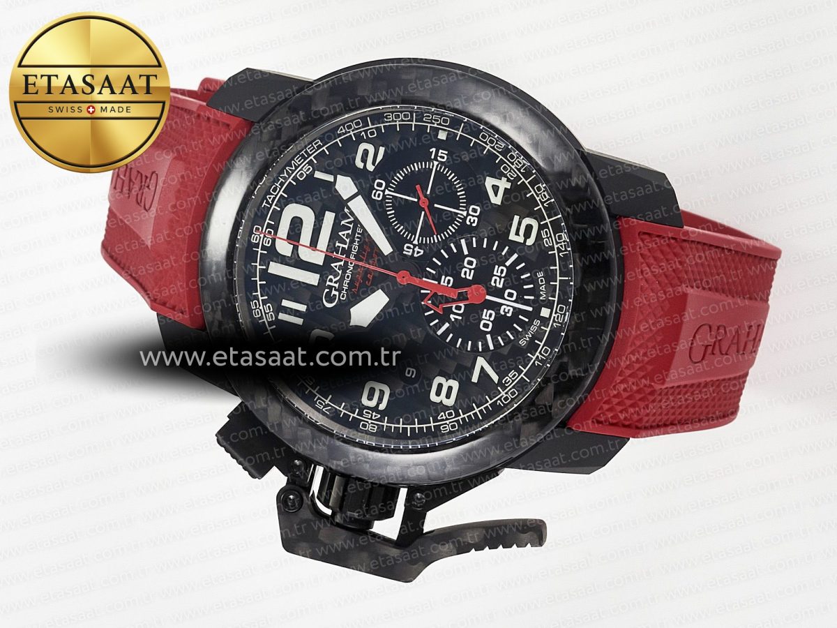 Chronofighter Superlight JKF 1:1 Best Edition on Red Rubber Strap A7750 - Görsel 9