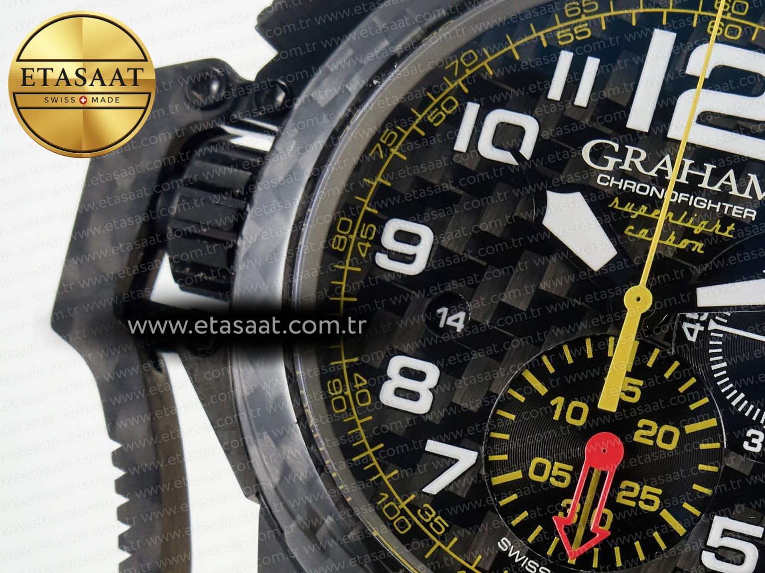 Chronofighter Superlight JKF 1:1 Best Edition on Yellow Rubber Strap A7750 - Görsel 10