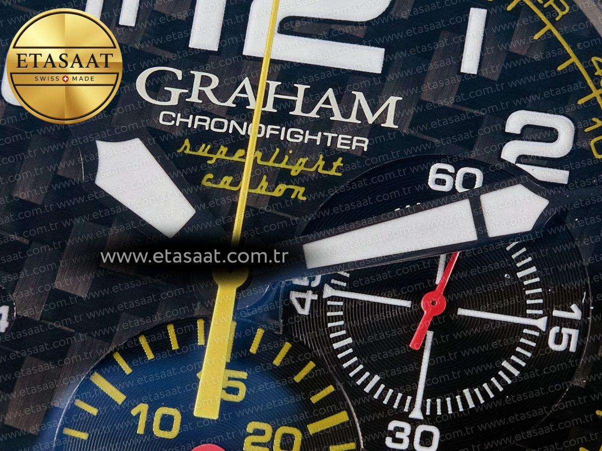 Chronofighter Superlight JKF 1:1 Best Edition on Yellow Rubber Strap A7750 - Görsel 12