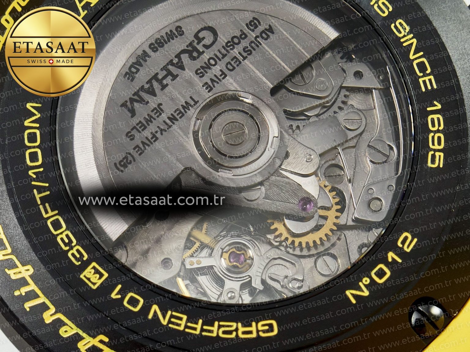 Chronofighter Superlight JKF 1:1 Best Edition on Yellow Rubber Strap A7750 - Görsel 20