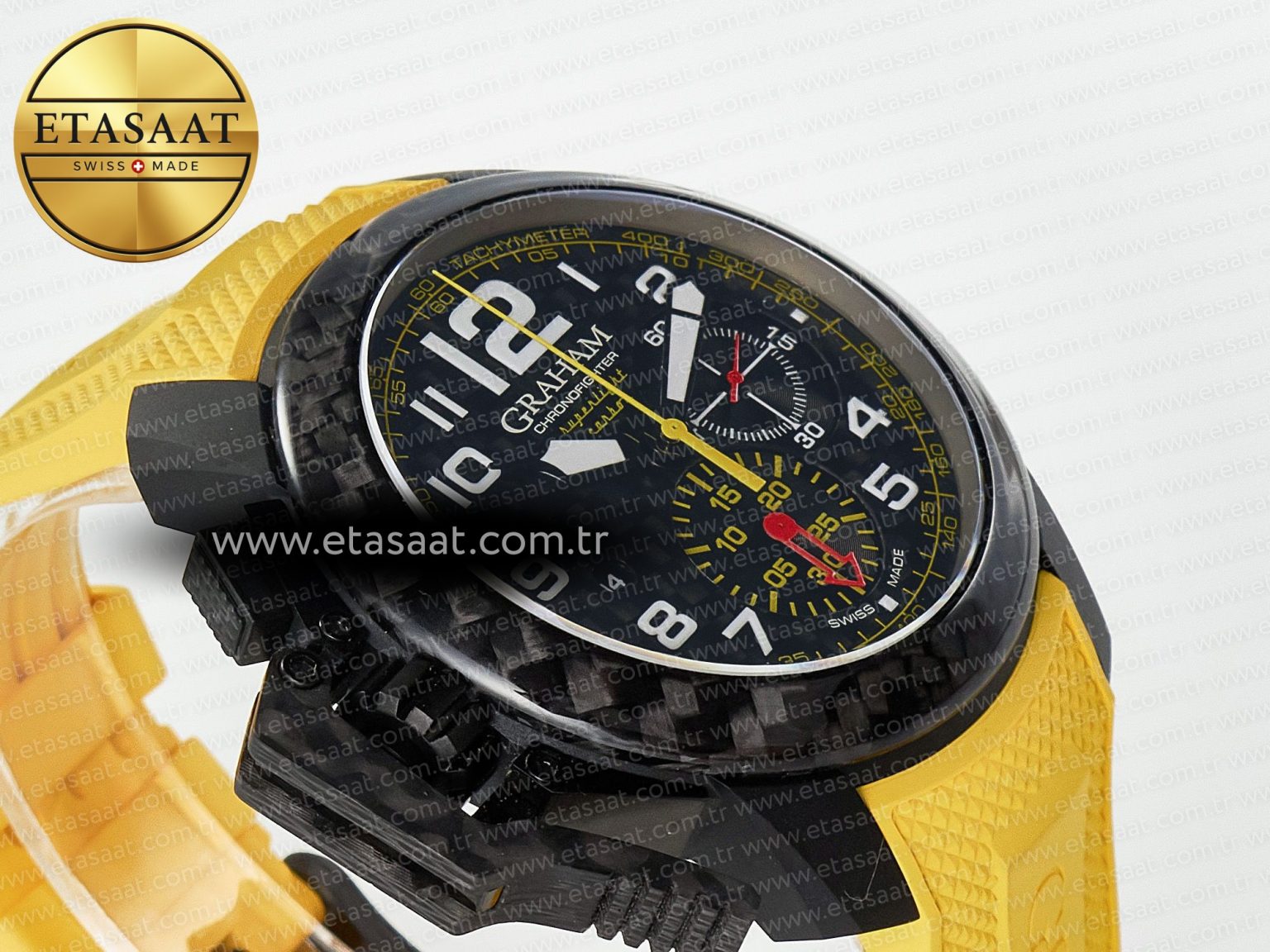 Chronofighter Superlight JKF 1:1 Best Edition on Yellow Rubber Strap A7750 - Görsel 7