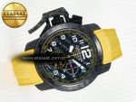 Chronofighter Superlight JKF 1:1 Best Edition on Yellow Rubber Strap A7750 - Görsel 8