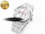 Chronomat B01 England 42mm SS BLSF 1:1 Best Edition White Dial on SS Bracelet A7750