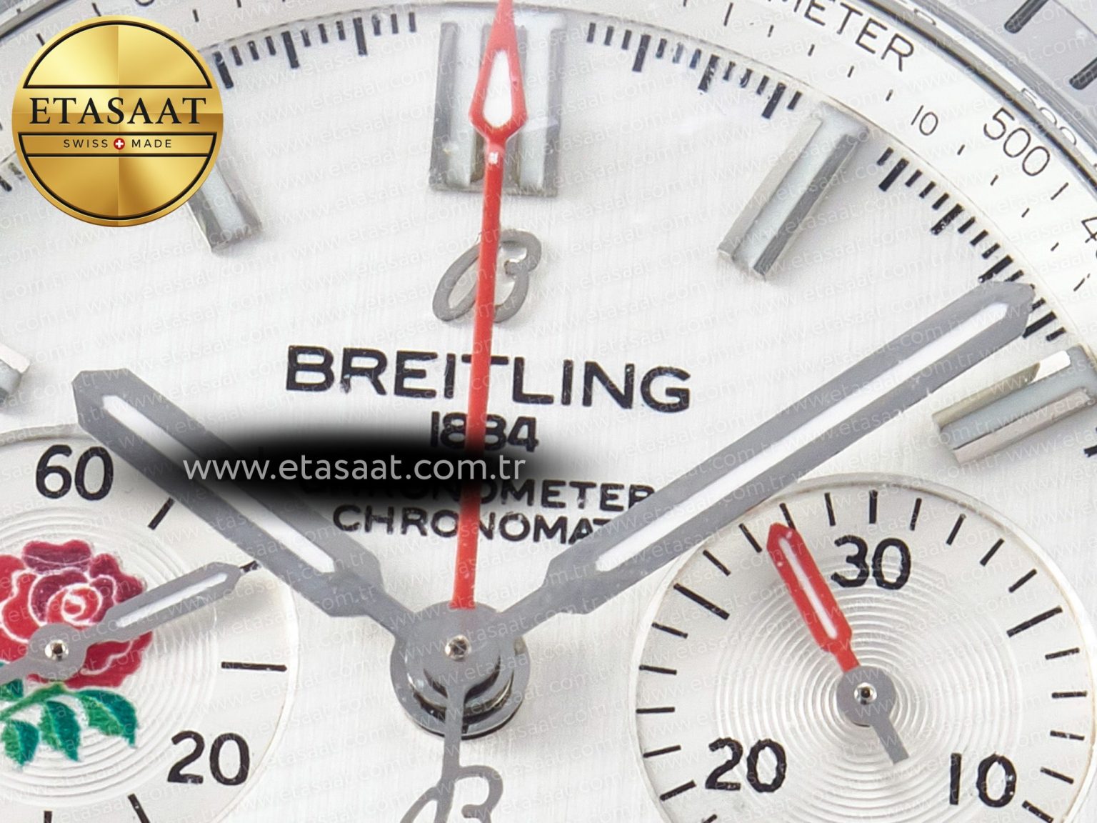 Chronomat B01 England 42mm SS BLSF 1:1 Best Edition White Dial on SS Bracelet A7750 - Görsel 10
