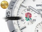 Chronomat B01 England 42mm SS BLSF 1:1 Best Edition White Dial on SS Bracelet A7750 - Görsel 11