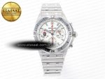 Chronomat B01 England 42mm SS BLSF 1:1 Best Edition White Dial on SS Bracelet A7750 - Görsel 3