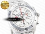Chronomat B01 England 42mm SS BLSF 1:1 Best Edition White Dial on SS Bracelet A7750 - Görsel 5