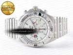 Chronomat B01 England 42mm SS BLSF 1:1 Best Edition White Dial on SS Bracelet A7750 - Görsel 9