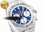 Chronomat B01 Italy 42mm SS BLSF 1:1 Best Edition Blue Dial on SS Bracelet A7750 - Görsel 5