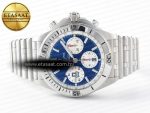 Chronomat B01 Italy 42mm SS BLSF 1:1 Best Edition Blue Dial on SS Bracelet A7750 - Görsel 8
