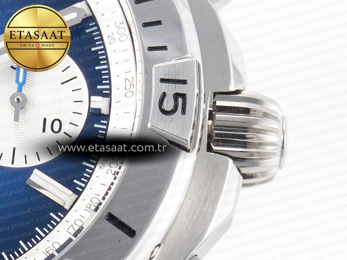 Breitling Chronomat Blue Dial on SS Bracelet A7750 - Görsel 13