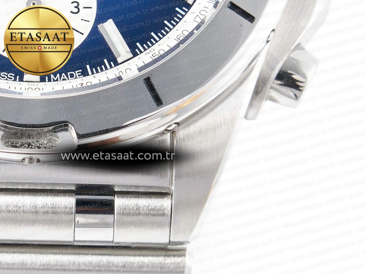 Breitling Chronomat Blue Dial on SS Bracelet A7750 - Görsel 14