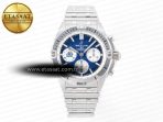 Breitling Chronomat Blue Dial on SS Bracelet A7750 - Görsel 3