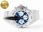 Breitling Chronomat Blue Dial on SS Bracelet A7750 - Görsel 8