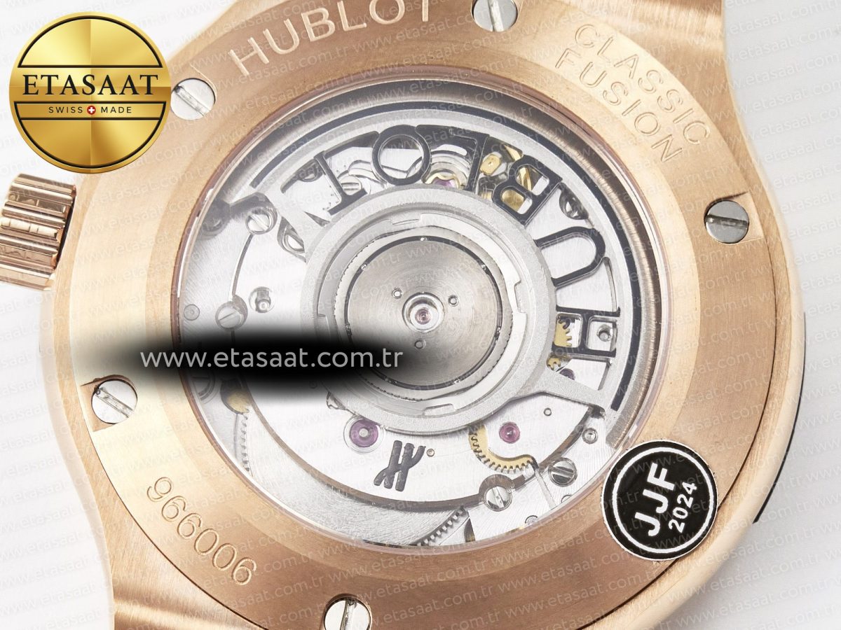 Hublot Classic Fusion Black Gummy Leather Strap - Görsel 18