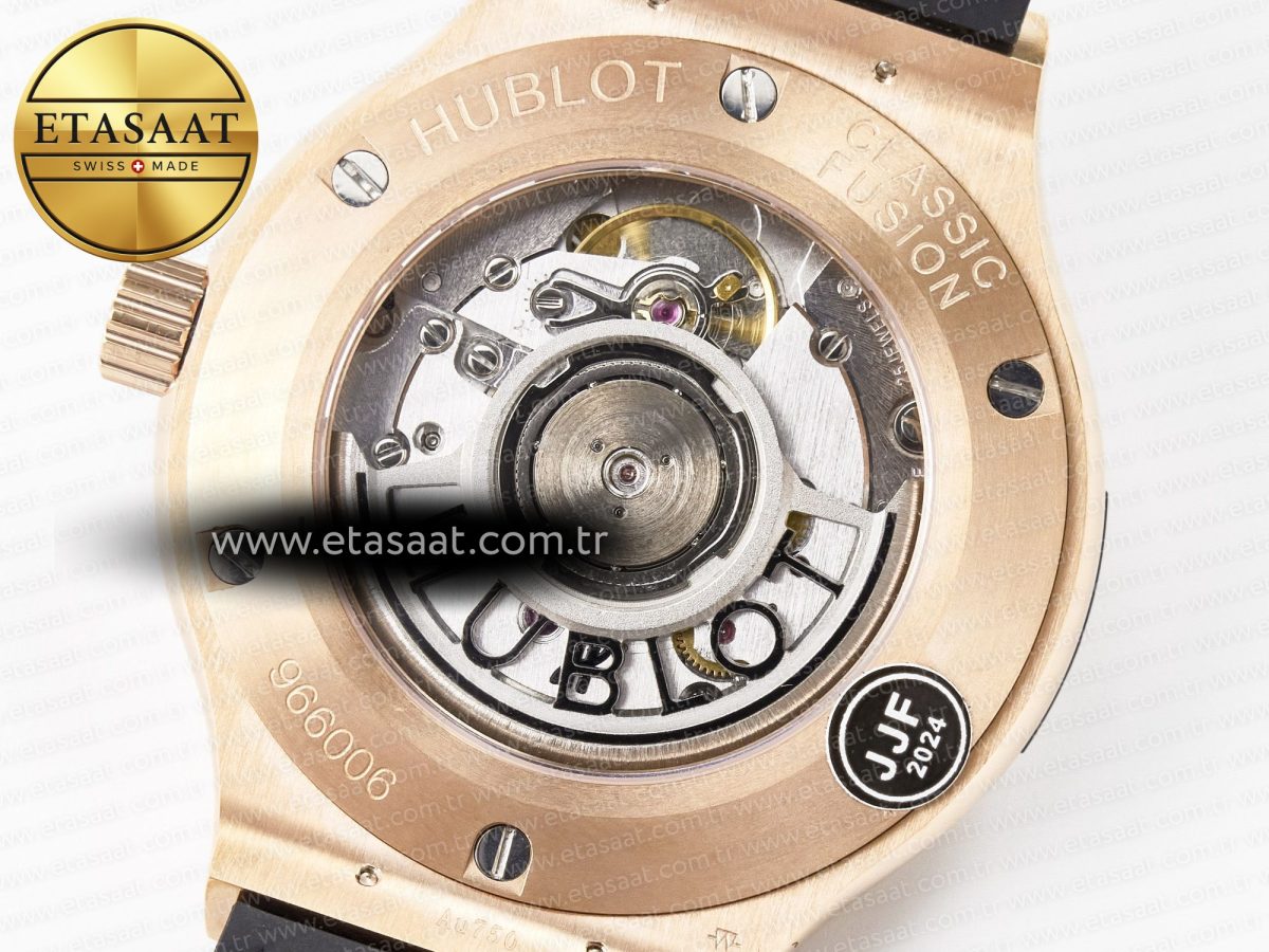 Hublot Classic Fusion Black Gummy Leather Strap - Görsel 19
