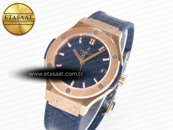 Hublot Classic Fusion Blue Gummy Leather Strap