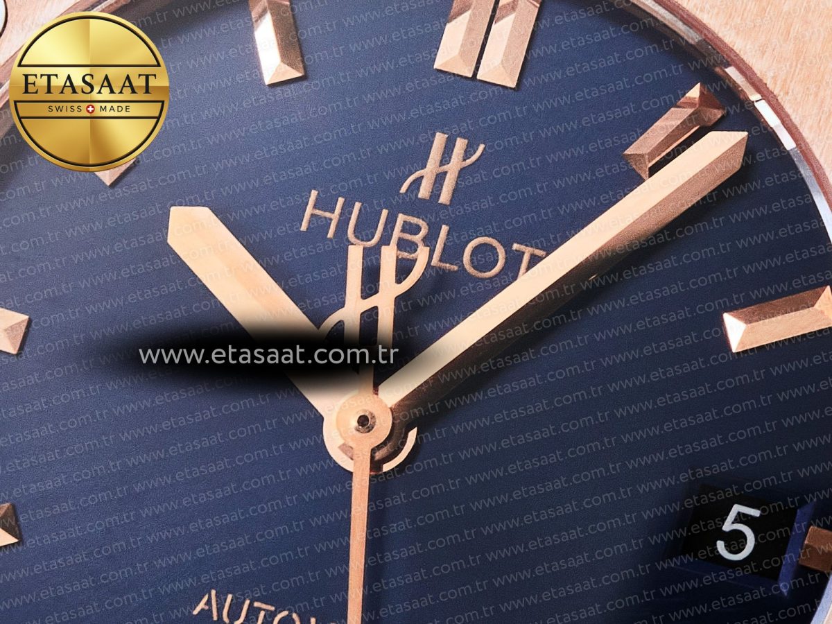 Hublot Classic Fusion Blue Gummy Leather Strap - Görsel 11