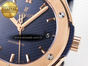 Hublot Classic Fusion Blue Gummy Leather Strap - Görsel 12
