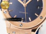 Hublot Classic Fusion Blue Gummy Leather Strap - Görsel 13