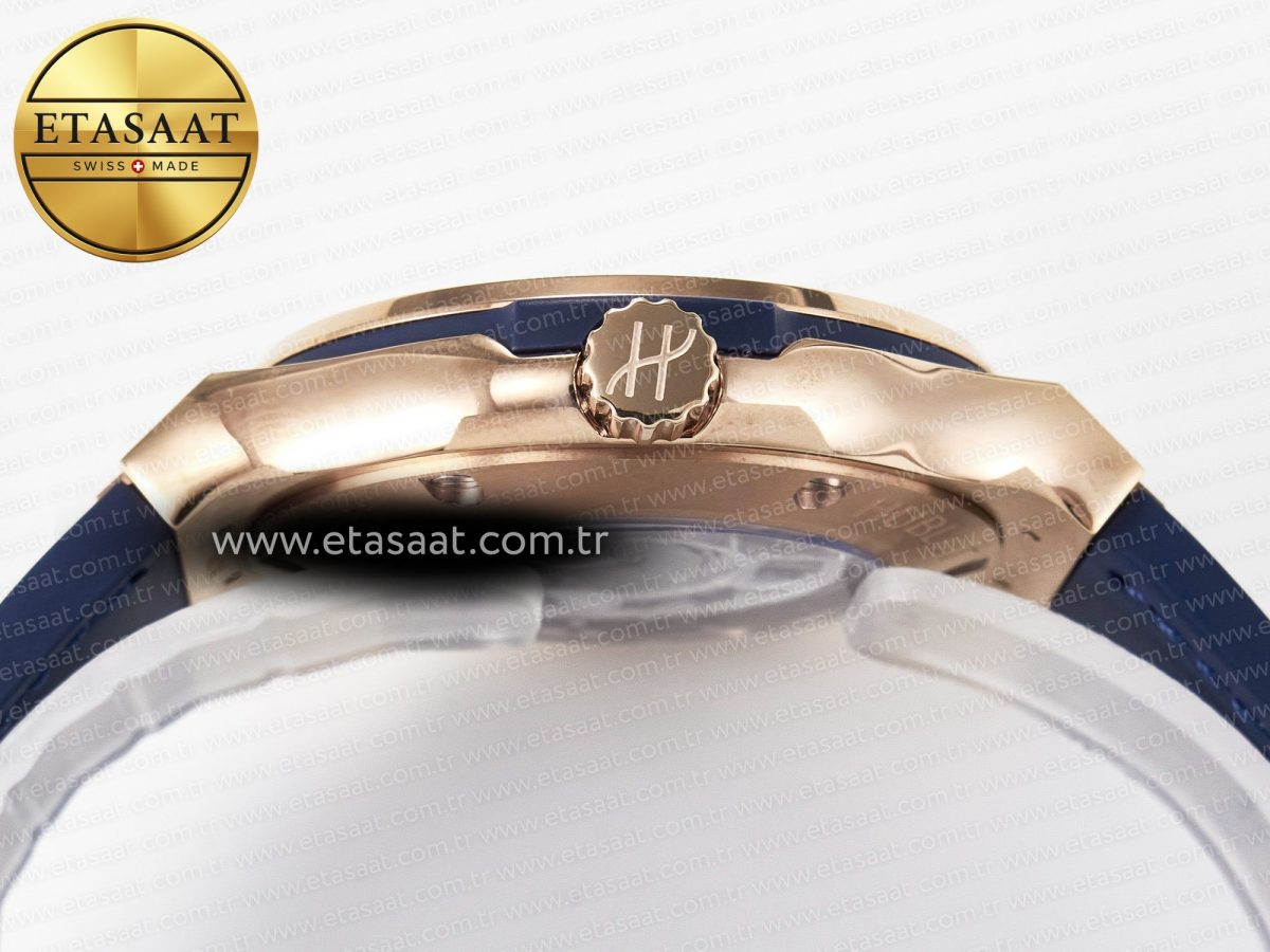 Hublot Classic Fusion Blue Gummy Leather Strap - Görsel 15
