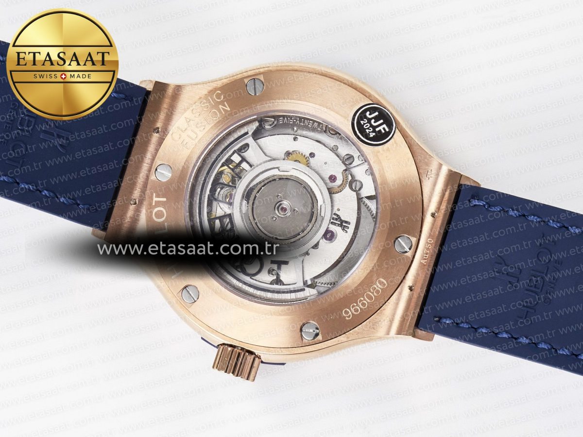 Hublot Classic Fusion Blue Gummy Leather Strap - Görsel 17