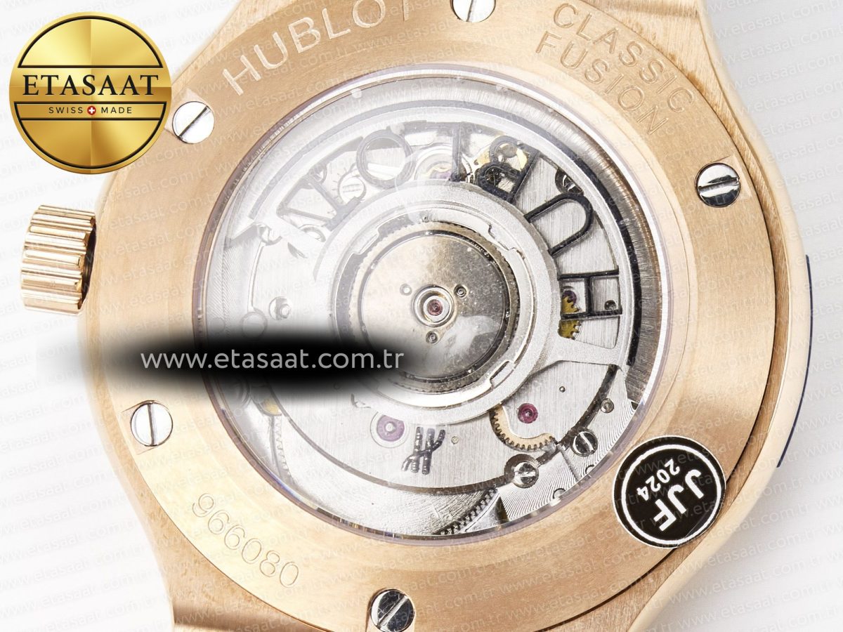 Hublot Classic Fusion Blue Gummy Leather Strap - Görsel 18