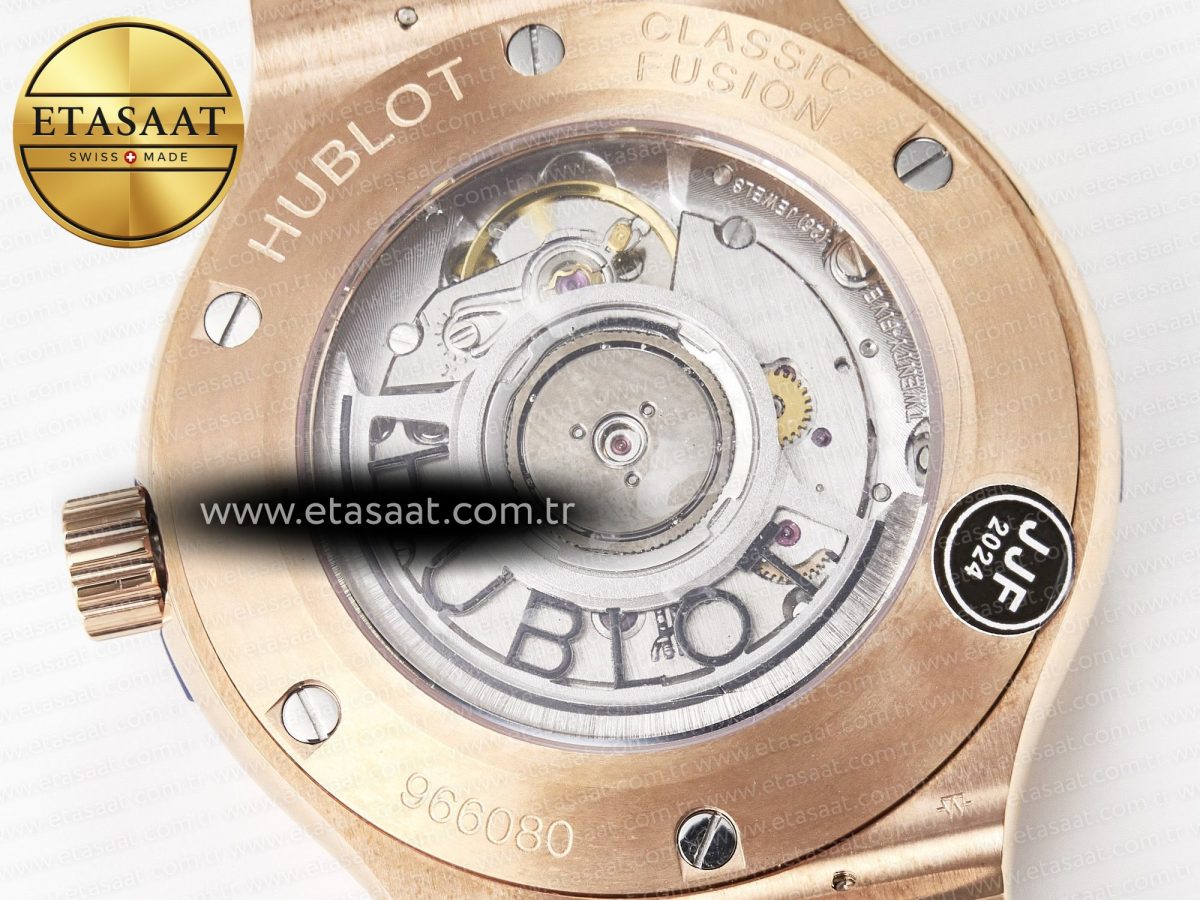 Hublot Classic Fusion Blue Gummy Leather Strap - Görsel 19