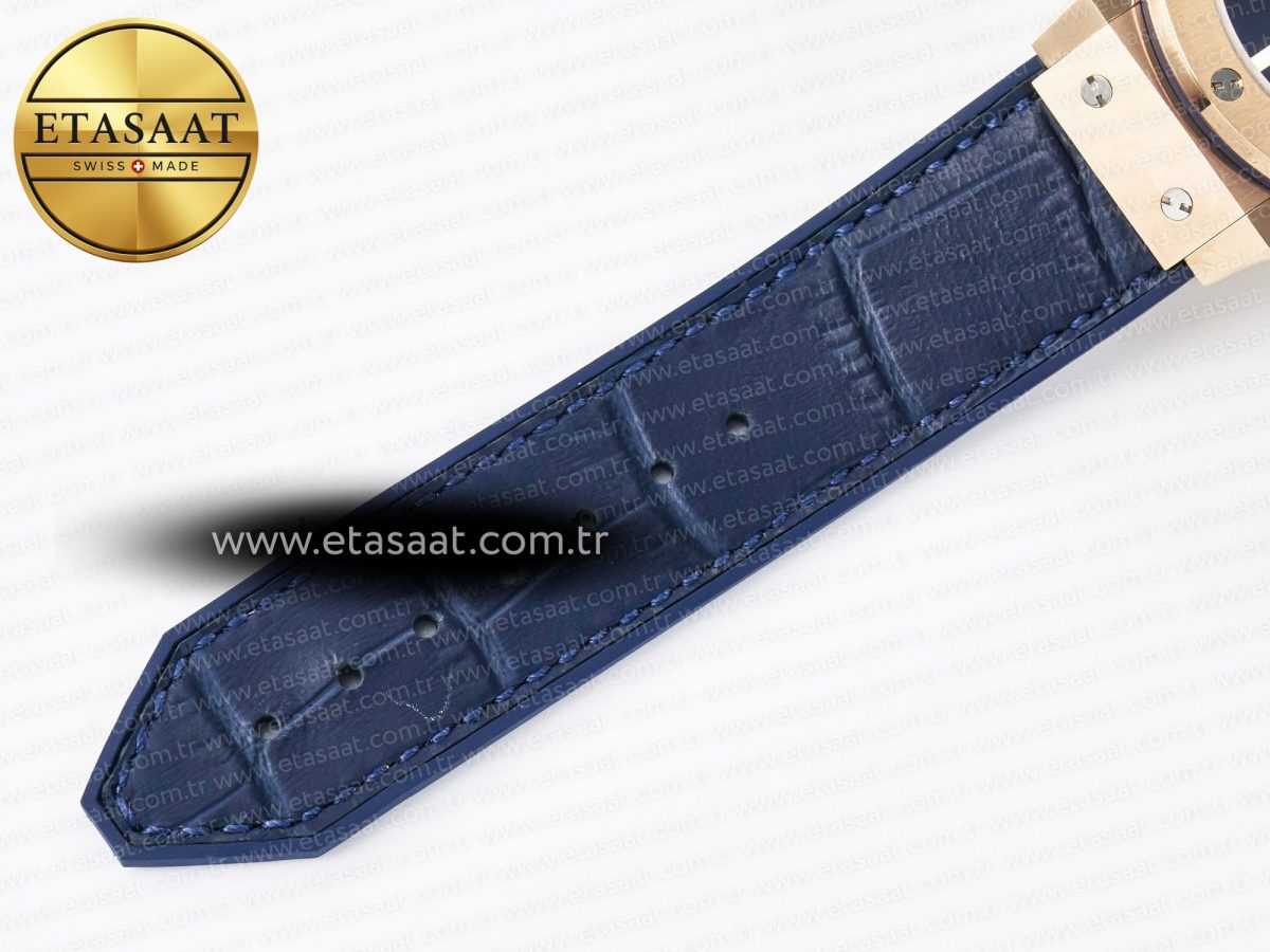 Hublot Classic Fusion Blue Gummy Leather Strap - Görsel 21