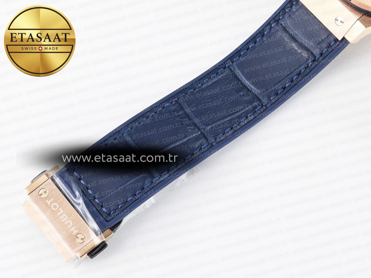 Hublot Classic Fusion Blue Gummy Leather Strap - Görsel 22
