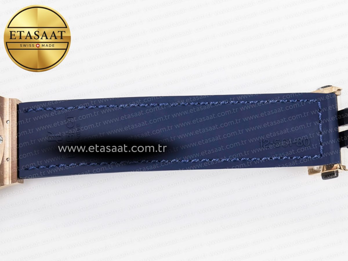 Hublot Classic Fusion Blue Gummy Leather Strap - Görsel 24