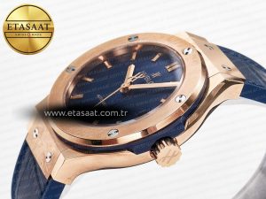 Hublot Classic Fusion Blue Gummy Leather Strap - Görsel 6